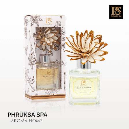 ก้านไม้หอมปรับอากาศ Phruksa Spa 80ml FRENCH VANILA_2